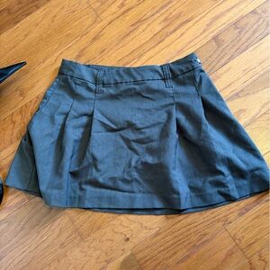 Gray Pleated Mini Skirt H&M divided